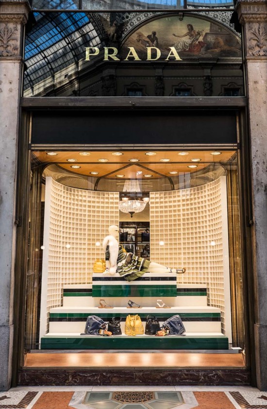 Prada store, Galleria Vittorio Emanuele II, Milan, Italy on northtosouth.us