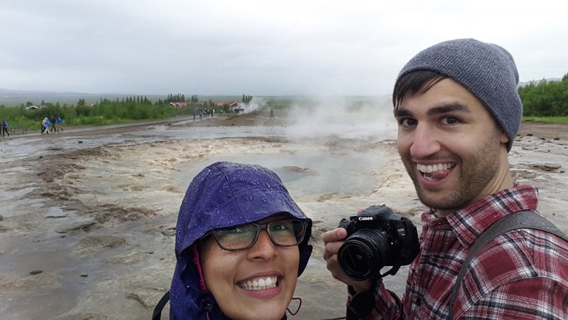 Chris Tyre and Ismary Torres in Iceland