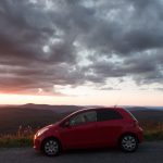 U.S. Road Trip Re-Cap: Week Nineteen -- Sunset and Yaris at Spruce Knob, West Virginia by Ian Norman