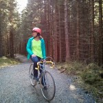biking in the Norway forest