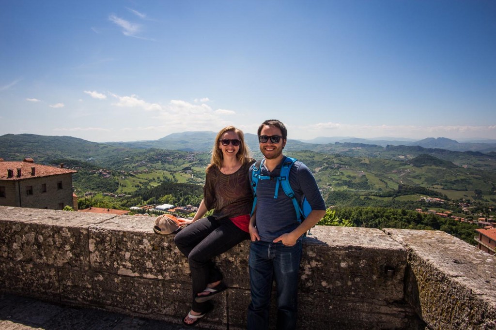 Diana and Ian in San Marino on northtosouth.us