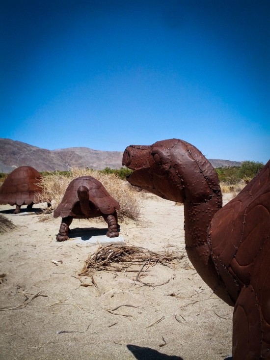 Galleta Meadows Estates desert sculptures, Borrego Springs, California, USA on northtosouth.us