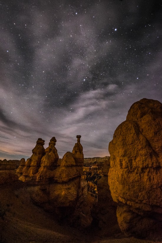 Queens Ridge Trail at Bryce Canyon National Park, After Dark, Utah, USA on northtosouth.us