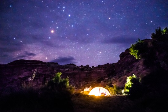 Camping under the stars on northtosouth.us