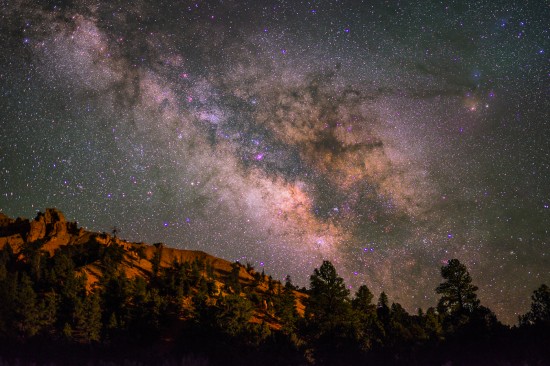 The Milky Way from Red Canyon, Dixie National Forest, Utah on northtosouth.us