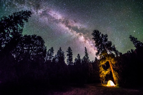 The Milky Way at Red Canyon Campground, Dixie National Forest, Utah on northtosouth.us