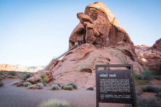 Atlatl Rock, Valley of Fire State Park, on northtosouth.us