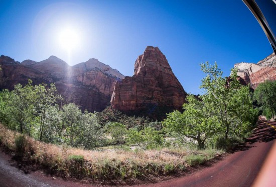 View from the shuttle, Zion National Park, Utah, USA on northtosouth.us