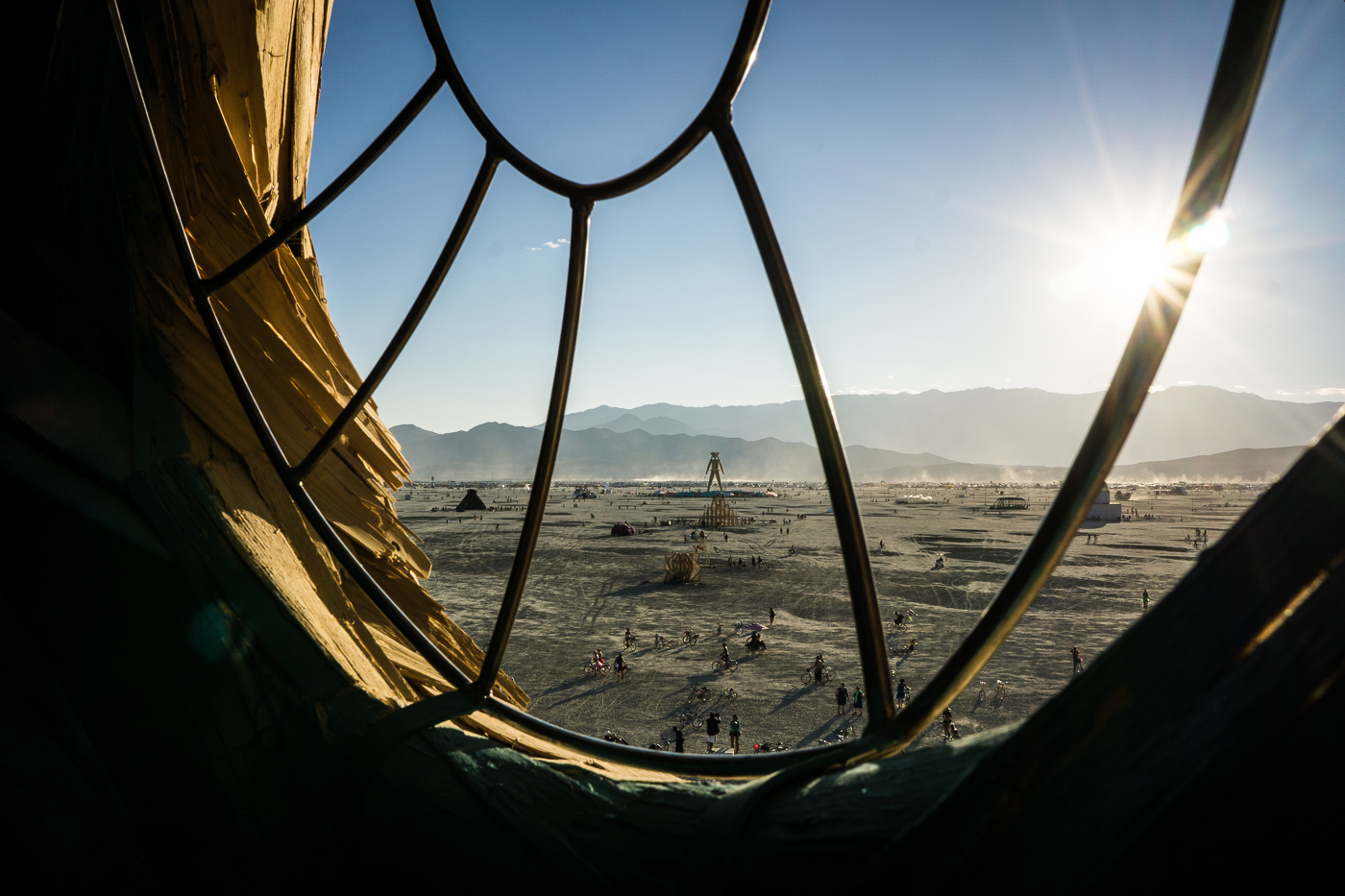 View of the Man from Embrace, Burning Man 2014: In Dust We Trust - Photos of a Dusty Playa