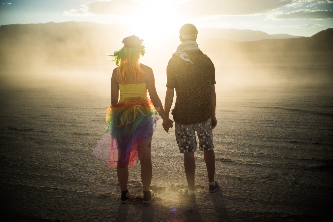 Couple in the Dust, Burning Man 2014: In Dust We Trust - Photos of a Dusty Playa