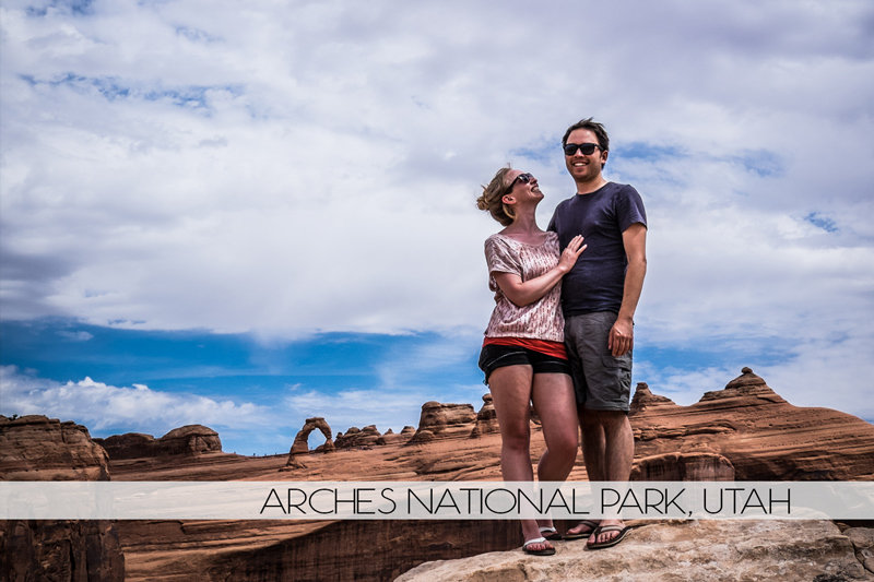 Diana and Ian at Arches National Park, Utah