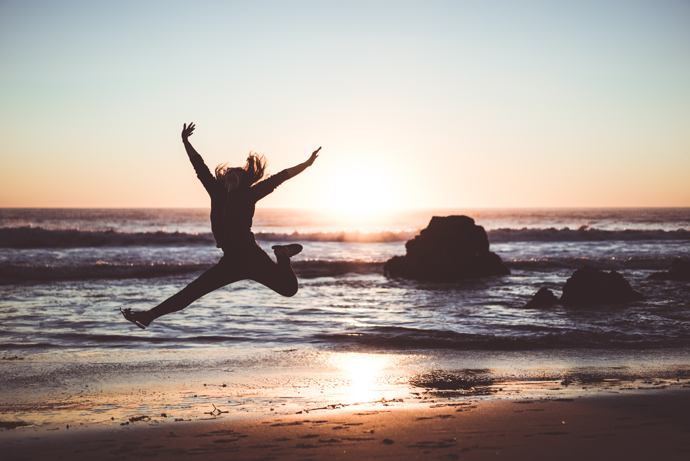 Shot of the Week: Diana jump at Zuma Beach in Malibu, California