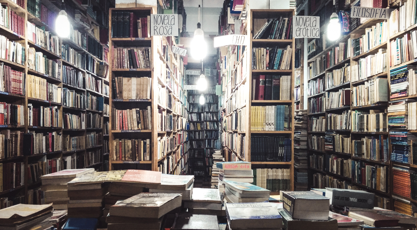 vintage used bookstore in Mexico City, Mexico