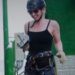 Diana Southern ziplining at Sky Trek, Sky Adventures Arenal, Costa Rica