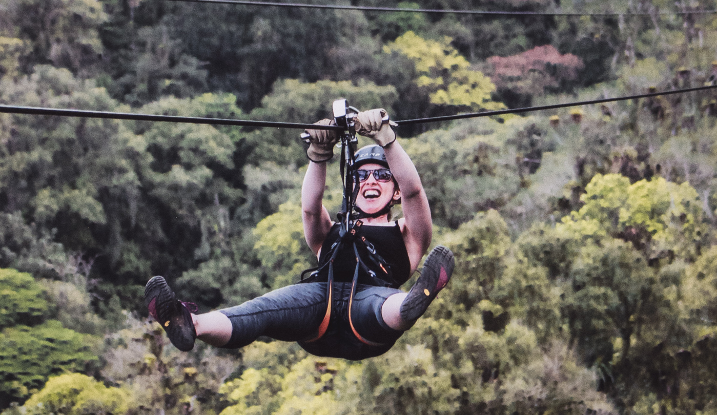 Diana Southern ziplining on Sky Trek with Sky Adventures Arenal, Costa Rica