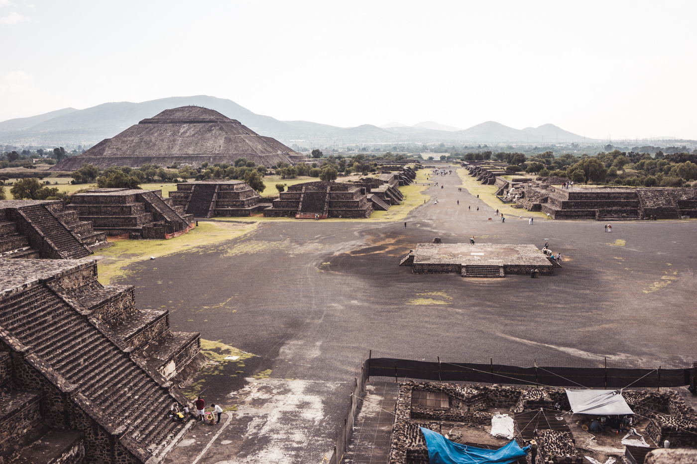 view from Pyramid of the Moon, Teotihuacán