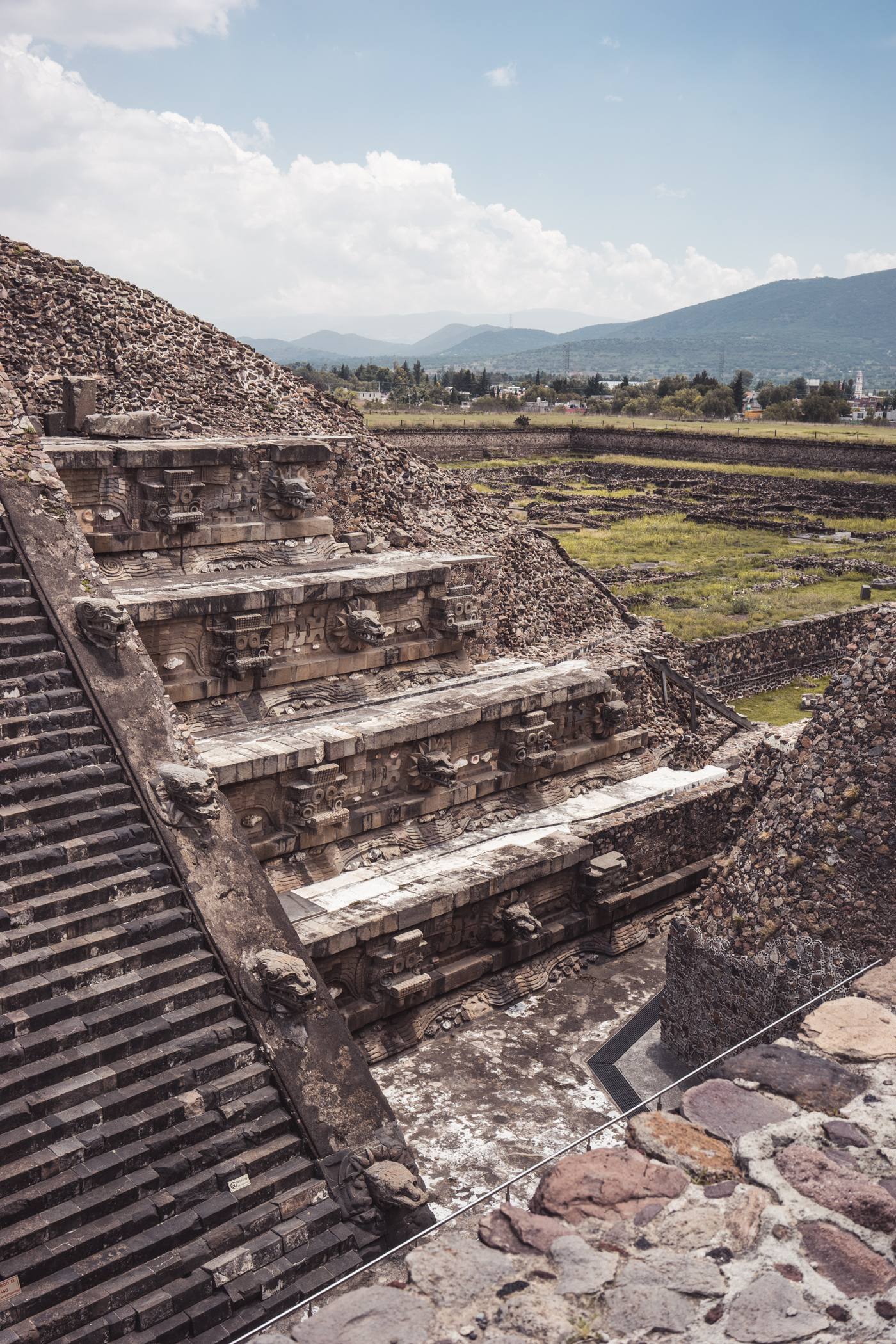 pyramid in La Ciudadela of Zona Arqueológica de Teotihuacán