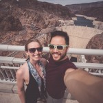 Hoover Dam selfie view from bridge