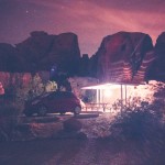 nighttime camping at Valley of Fire State Park