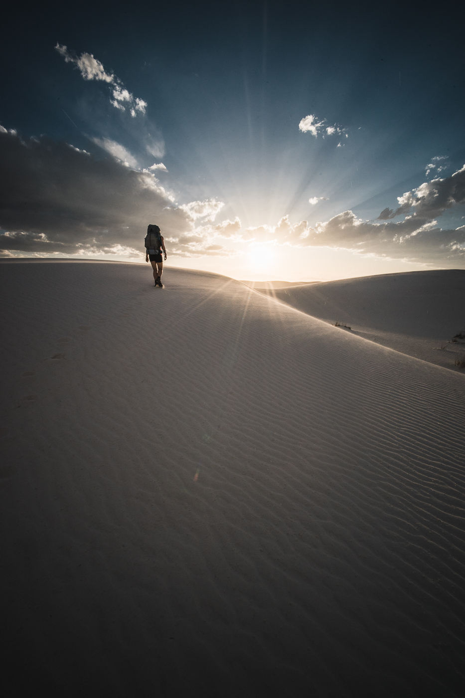 White Sands National Monument sunset hike by Ian Norman