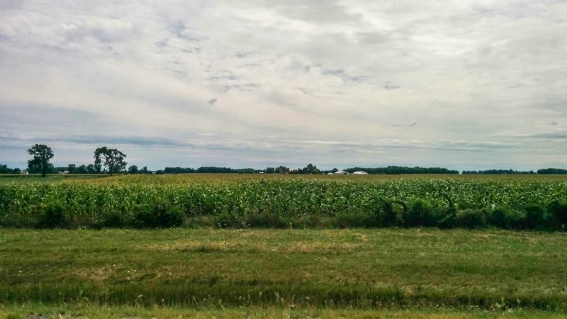 farmland views along the Ohio Turnpike