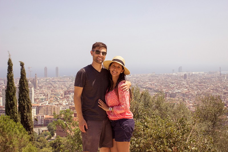 Chris Tyre and Ismary Torres in Barcelona
