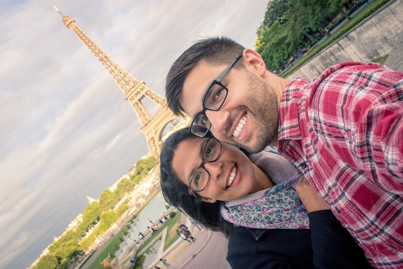 Chris Tyre and Ismary Torres in Paris