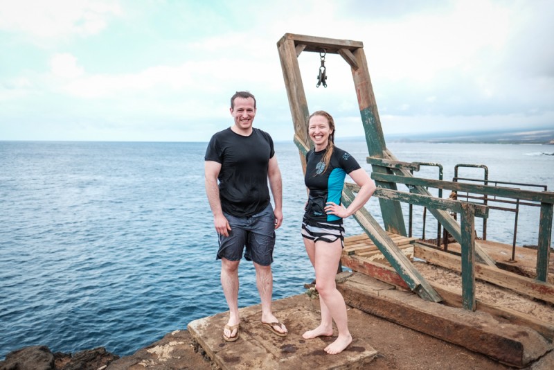 Cliff jumping at the southernmost point in the U.S. -- South Point, Hawaii's Big Island