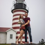 Diana Southern and Ian Norman at the easternmost point of the U.S.