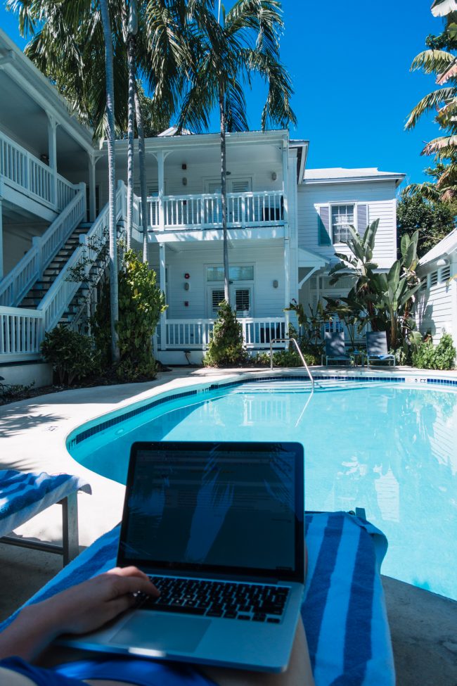 Digital Nomad Laptop Time in Key West, Florida