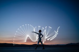 Burning Man 2018 Light Painting Night Portraits by Ian Norman and Diana Southern