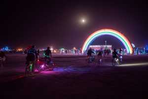 Burning Man 2018 rainbow art