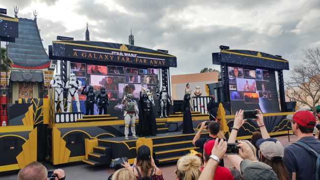 Disney's Hollywood Studios March of the First Order Star Wars courtyard show
