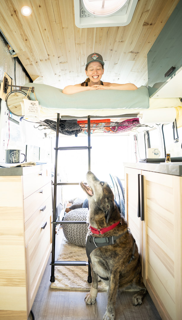 Camper van interior layout with extra space for the dog | northtosouth.us