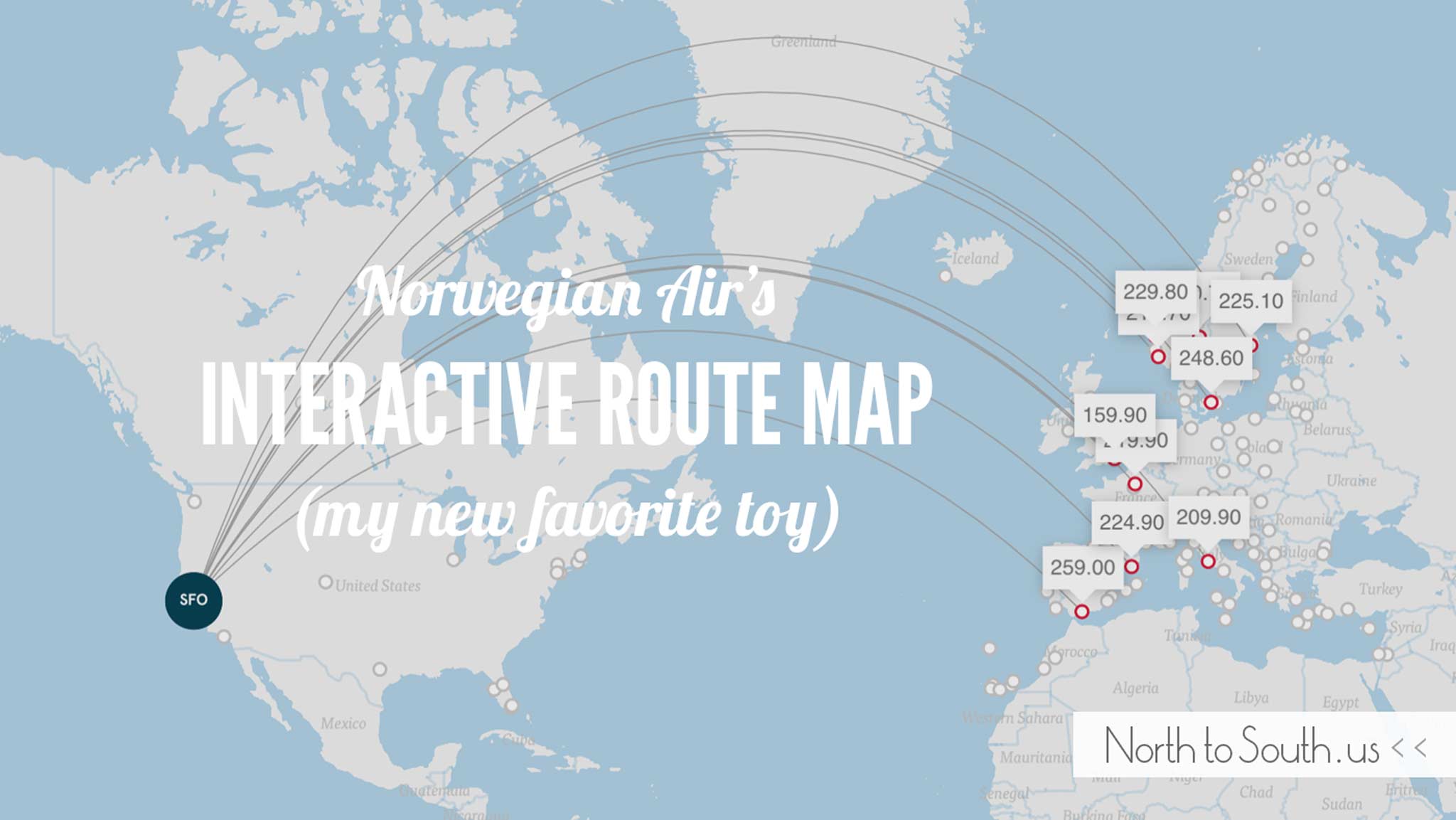 Norwegian Air's Interactive Route Map (my new favorite toy) | northtosouth.us